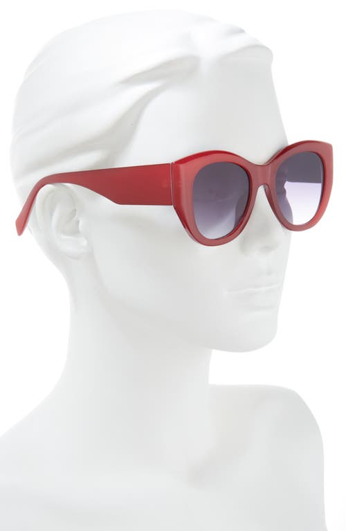 Shop Vince Camuto Gradient Cat Eye Sunglasses In Red/clear