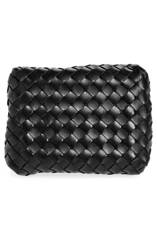 Bottega Veneta Andiamo Parachute Small Intrecciato Leather Shoulder Bag In Fondant/brass