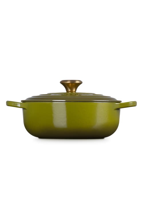 Le Creuset Signature 3.5-quart Sauteuse Oven In Olive