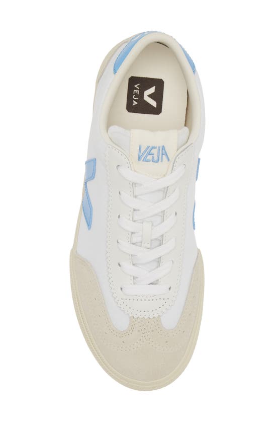 Shop Veja Volley Canvas Sneaker In White/ Aqua