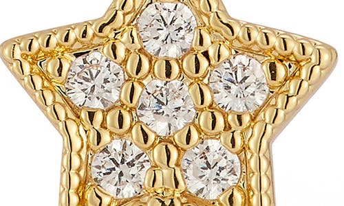 Sphera Milano Cubic Zirconia Drop Huggie Hoop Earrings In Gold