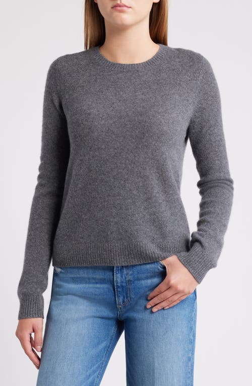 Shop Caslonr Caslon(r) Cashmere Crewneck Sweater In Grey Dark Heather