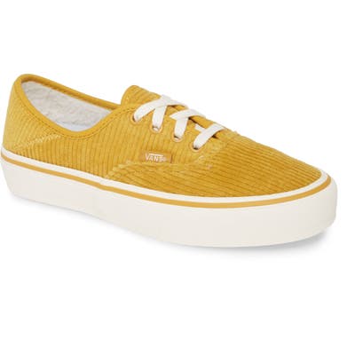 Vans Authentic Print Low Top Sneaker, Yellow