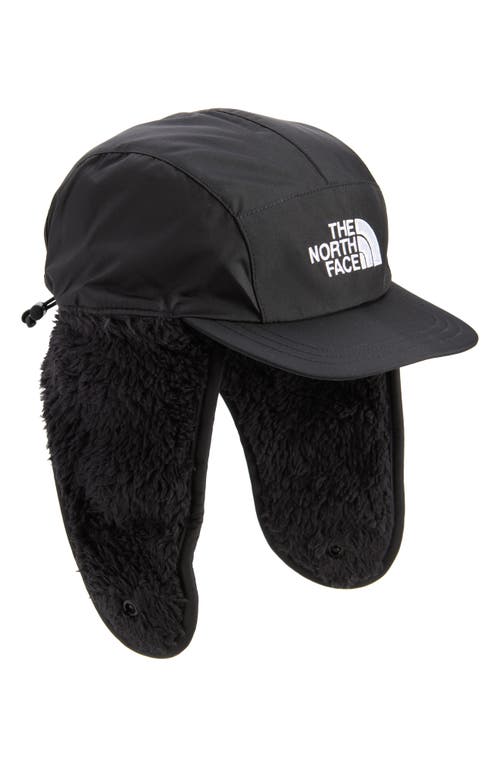 The North Face Kids' Shasta Trapper Cap In Tnf Black/utility Brown