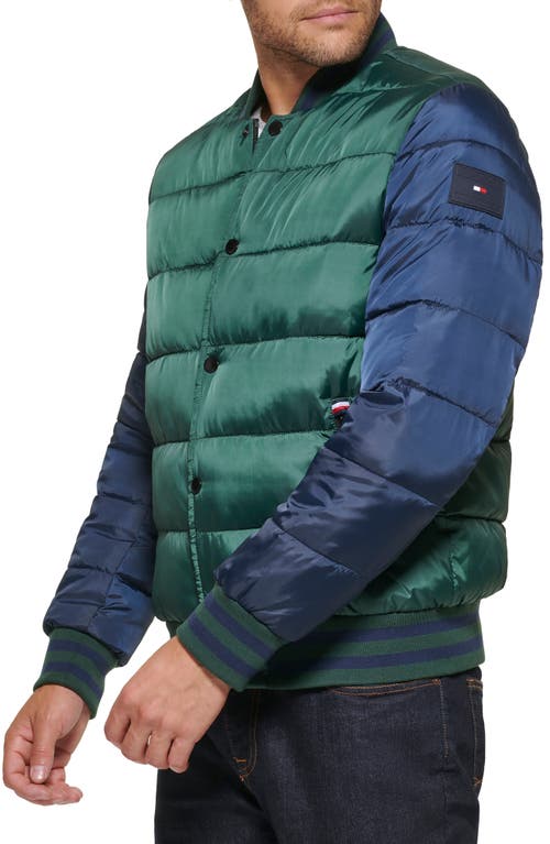 TOMMY HILFIGER TOMMY HILFIGER VARSITY QUILTED BOMBER JACKET 