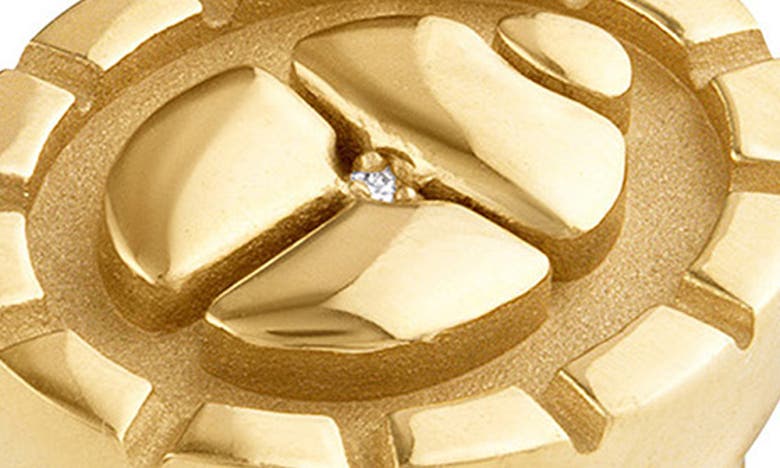 Shop Pamela Zamore Rebirth & Renewal Diamond Scarab Signet Ring In Gold