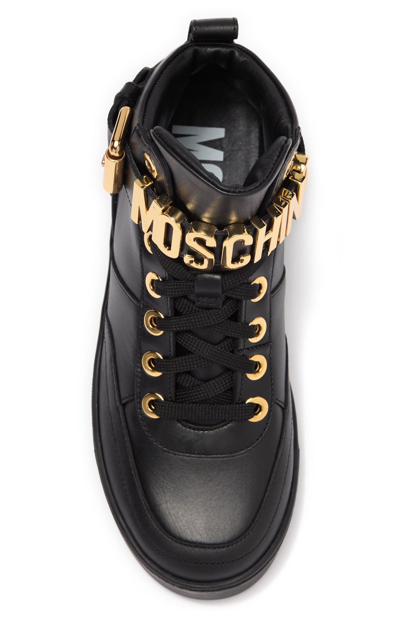 moschino logo strap sneakers