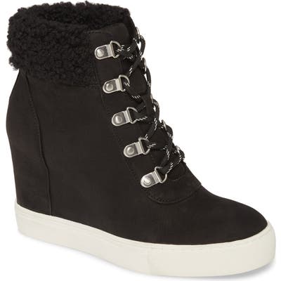 Kenneth Cole New York Kam Faux Fur High Top Sneaker, Black