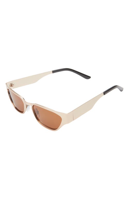 Shop Bp. Rectangular Flat Top Sunglasses In Gold