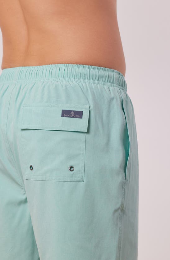 Shop Rainforest Not Your Average Solid Swim Trunks In Aruba Blue