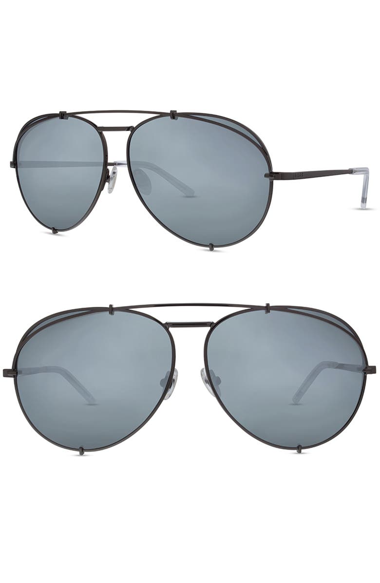 DIFF x Khloé Koko 63mm Oversize Aviator Sunglasses | Nordstrom