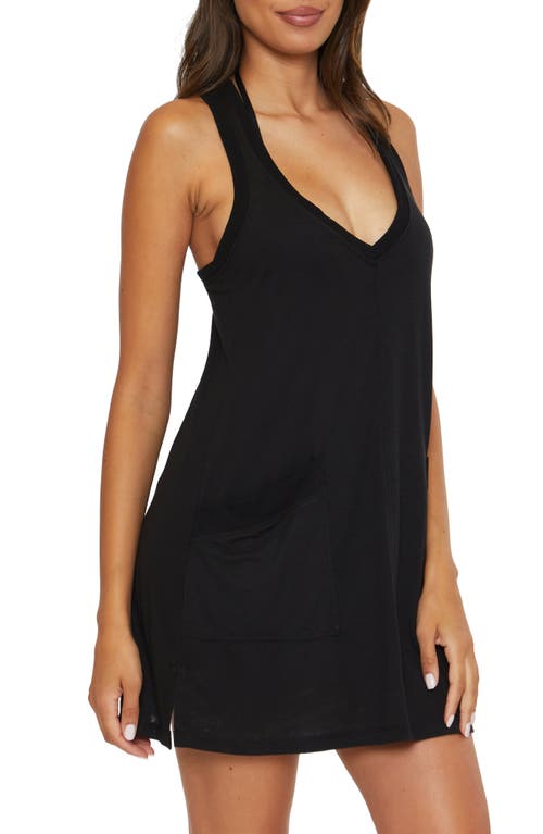 Shop Becca Beach Date Cover-up Dress In Black