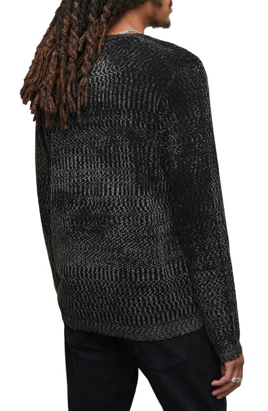 Shop John Varvatos Merino Wool Blend Sweater In Steel Grey