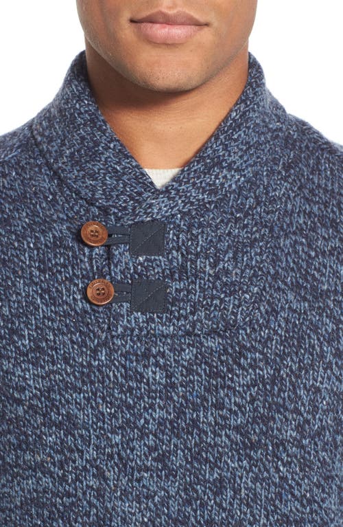 Shop Fjall Raven Fjällräven Lada Regular Fit Shawl Collar Sweater In Dark Navy/dark Navy