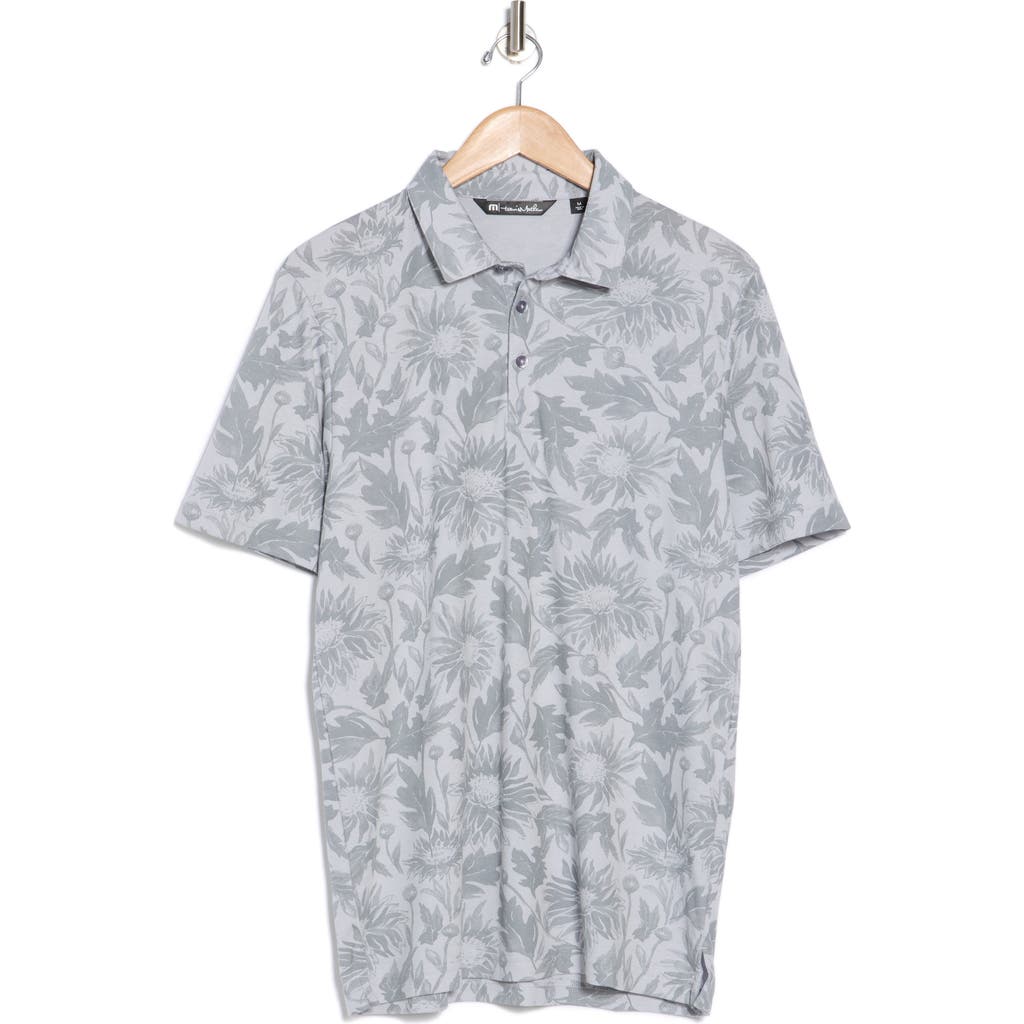 Travismathew I Can Explain Polo In Heather Light Grey