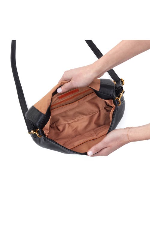 Shop Hobo Fern Leather Messenger Bag In Black
