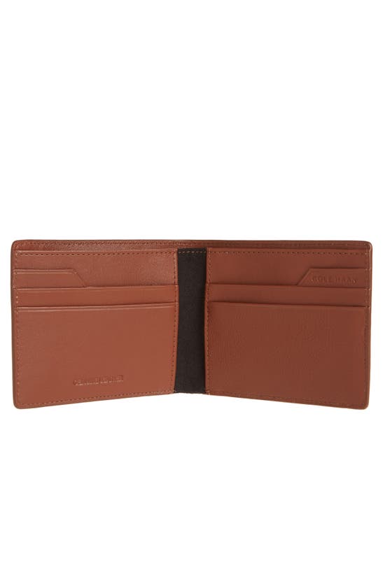 Shop Cole Haan Butted Seam Leather Passcase In Tan British Tan