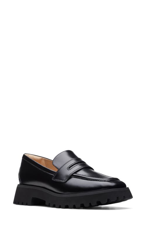 Clarks(r) Stayso Edge Platform Penny Loafer in Leather at Nordstrom