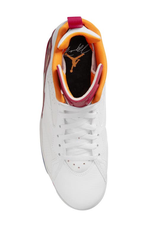 Shop Nike Jumpman 3-peat Sneaker In White/red/orange