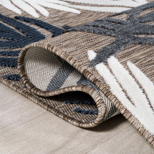 JONATHAN Y JONATHAN Y MONTEGO HIGH-LOW TROPICAL PALM INDOOR/OUTDOOR AREA RUG 