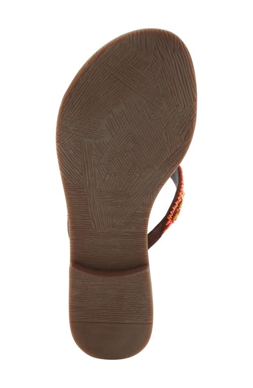 Shop Azura By Spring Step Starry Flip Flop In Peach