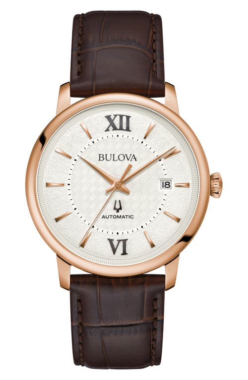 Bulova Classic Hudson Watch, 39mm In Rose Goldone