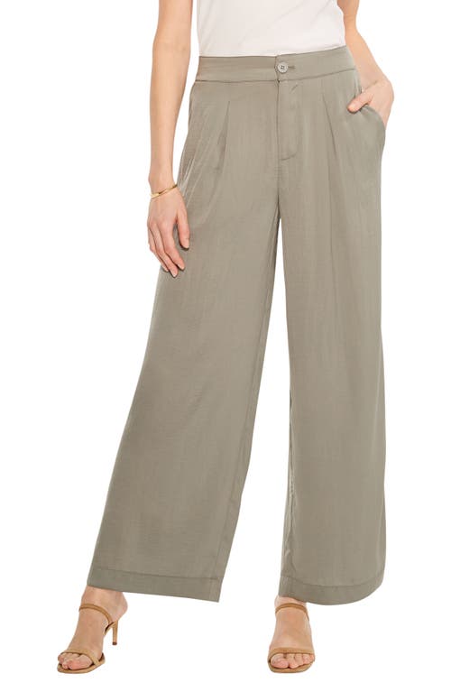 NIC+ZOE Soft Drape Wide Leg Pants in Tarragon