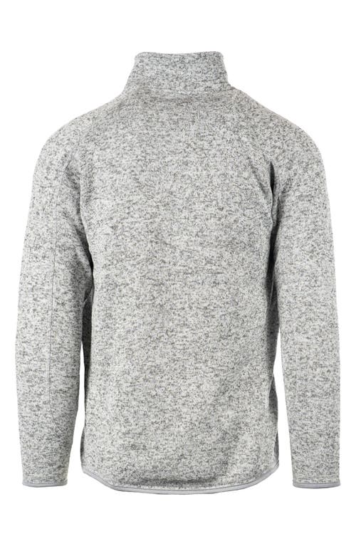 Burnside Knit Sweater Jacket In Heather Grey