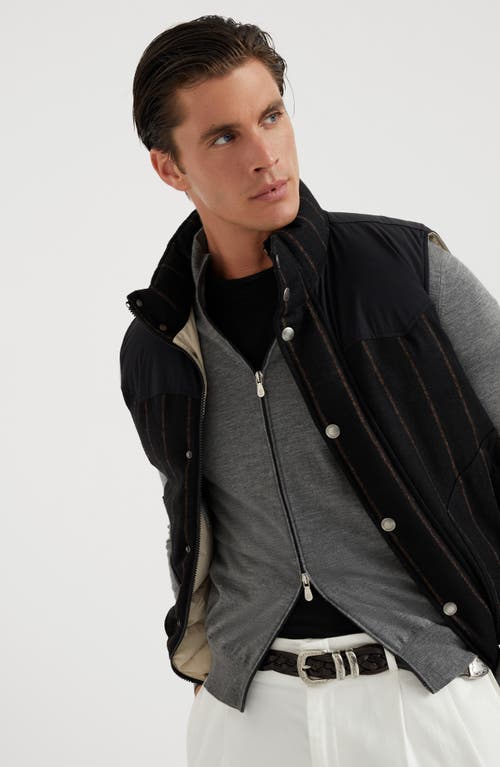 Shop Brunello Cucinelli Lightweight Cardigan In Dark Grey