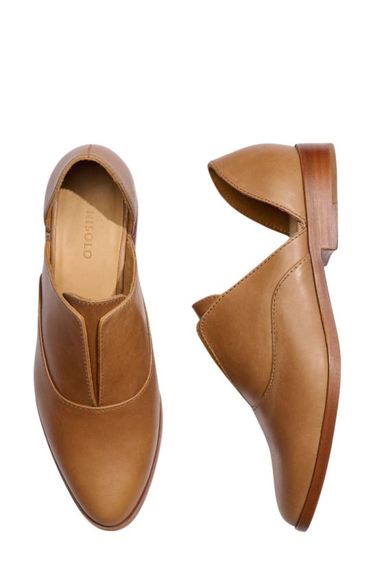 Shop Nisolo Emma D'orsay Loafer In Almond