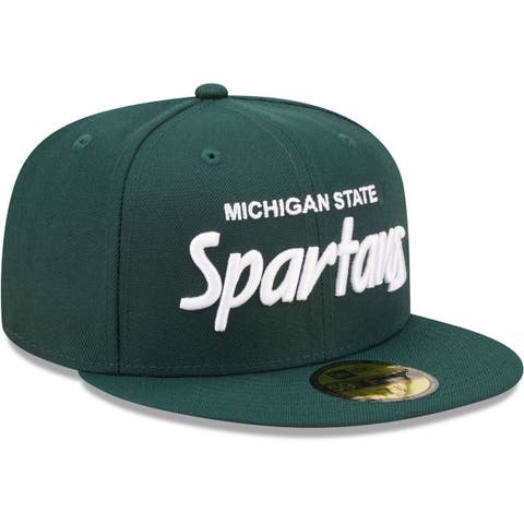 New Era Detroit Tigers Green 9FIFTY Michigan State Spartans Co-Branded Snapback Hat Adjustable