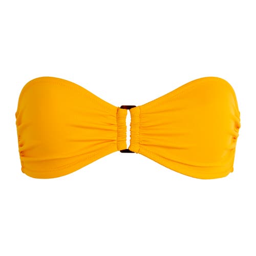 Shop Vilebrequin Solid Sculpt Ring Bandeau Bikini Top In Mangue