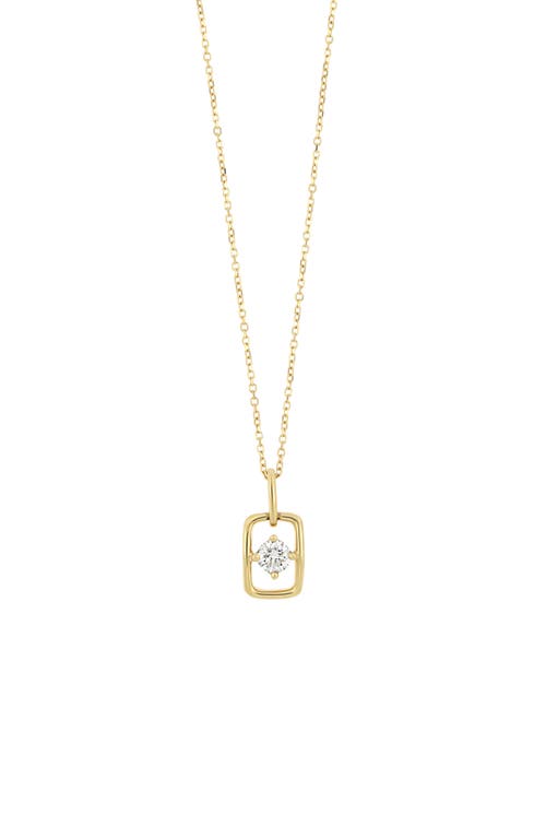 Bony Levy Varda Solitaire Diamond Link Pendant Necklace in 18K Yellow Gold at Nordstrom