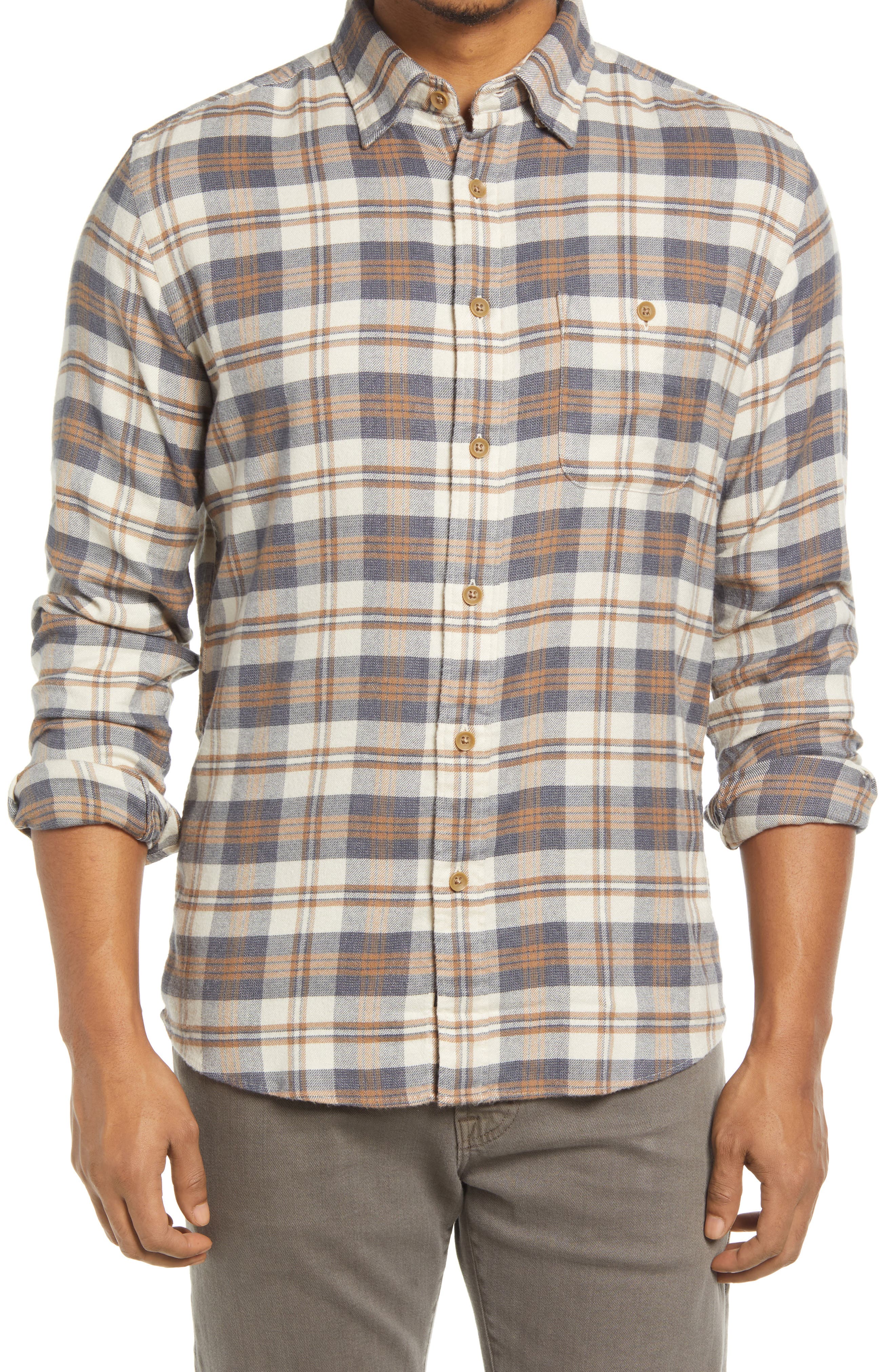 Men's Beige Flannel Shirts | Nordstrom