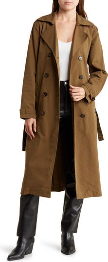 BLANKNYC Belted Double Breasted Trench Coat | Nordstromrack