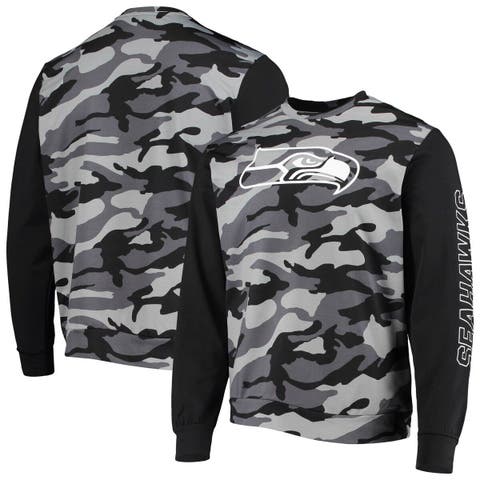 Men's FOCO Black New England Patriots Camo Long Sleeve T-Shirt