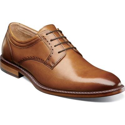 Stacy Adams Faulkner Plain Toe Derby, Brown