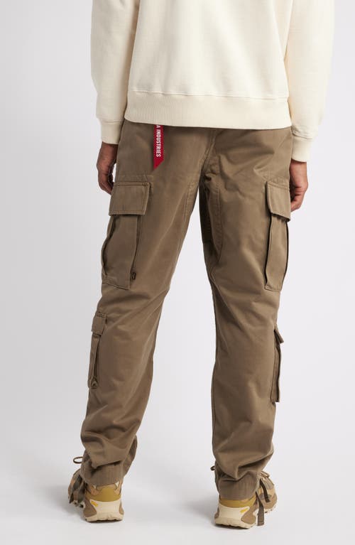 Shop Alpha Industries Acu Straight Leg Cargo Pants In Coyote Brown