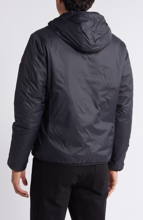 Shop Save The Duck Allium Water Resistant Insulated Hooded Jacket In Black