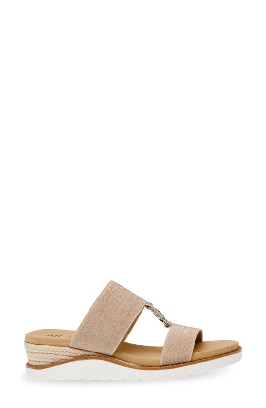Shop Anne Klein Lania Wedge Sandal In Natural
