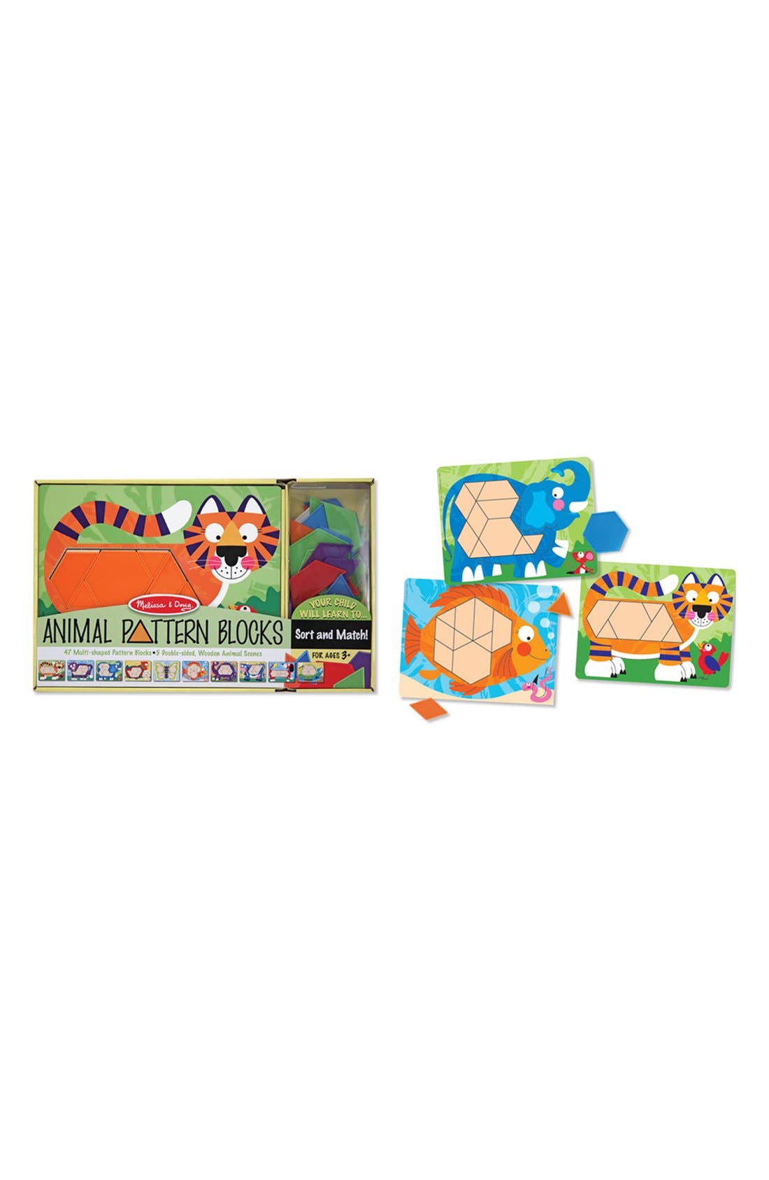 UPC 000772043823 product image for Toddler Melissa & Doug Animal Pattern Blocks | upcitemdb.com