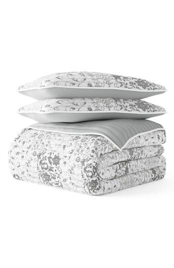 HOMESPUN HOMESPUN 3-PIECE SCROLL PRINT QUILT SET