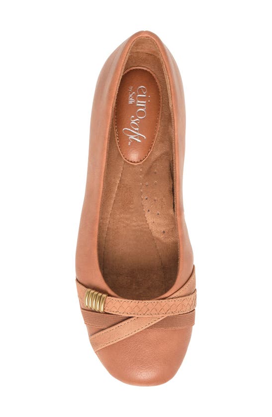 Eurosoft Shainna Ballet Flat In Tan