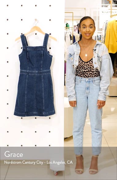 madewell denim apron dress