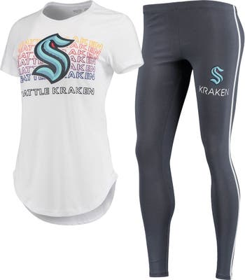 Tennessee Titans Concepts Sport Women's Sonata T-Shirt & Leggings Sleep Set  - White/Charcoal