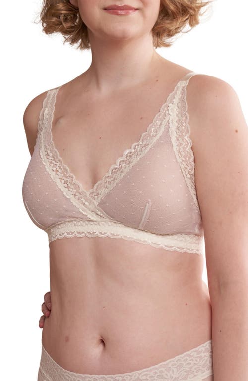 Susan Post-Surgery Pocketed Plunge Lace Bra in Ivory