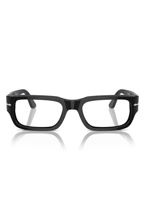 Persol Adrien 58mm Rectangular Optical Glasses In Black