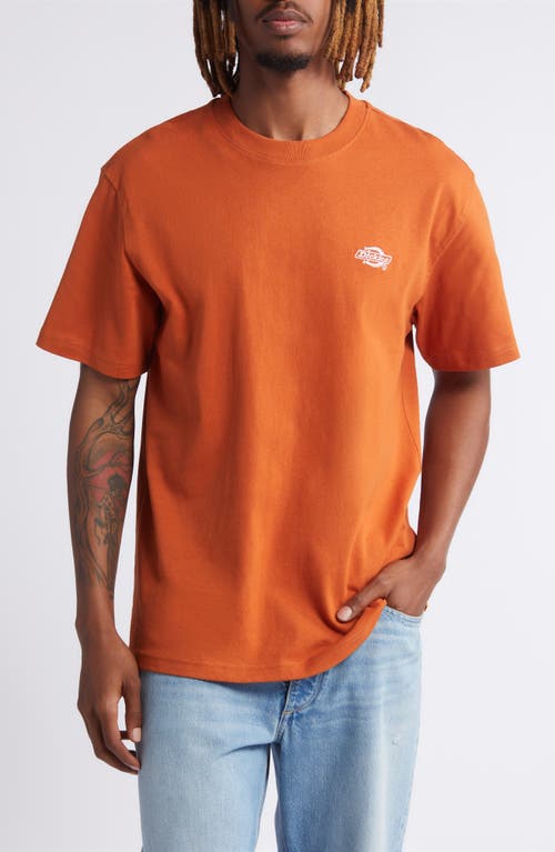 Shop Dickies Summerdale Logo T-shirt In Bombay Brown