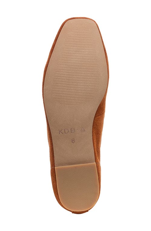 Kelsi Dagger Brooklyn Finley Square Toe Flat In Caramel