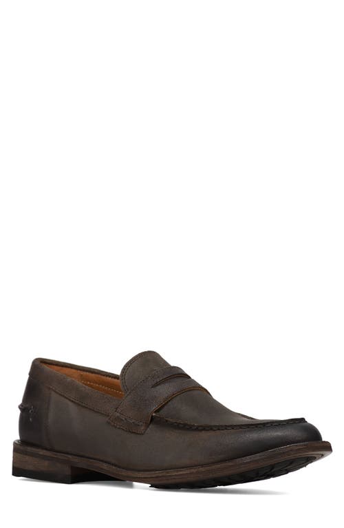 Shop Frye Tyler Flex Penny Loafer In Chocolate